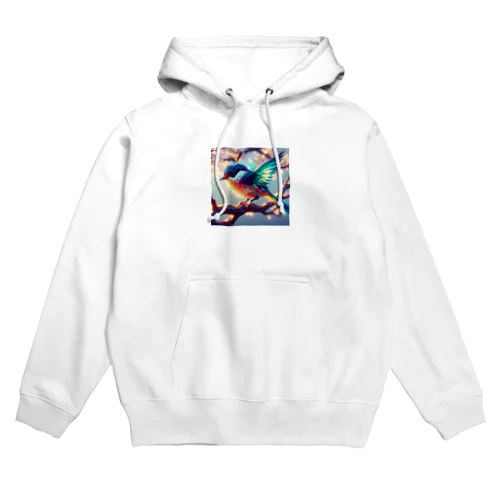 ステンドグラスの様なカワセミ✨ Hoodie