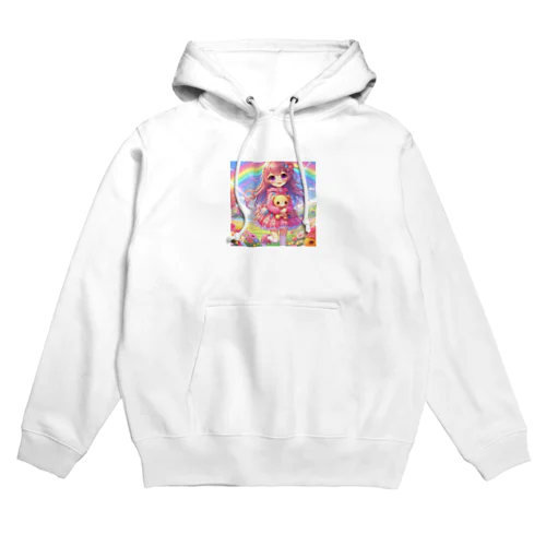 ロリ　少女　ピンク髪 Hoodie