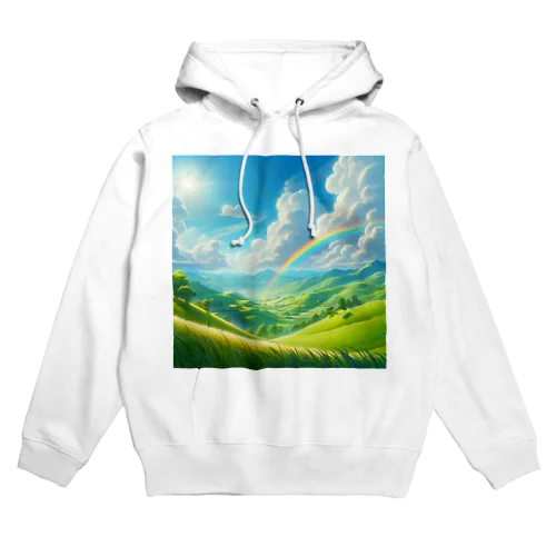 「美しい緑の風景」グッズ Hoodie