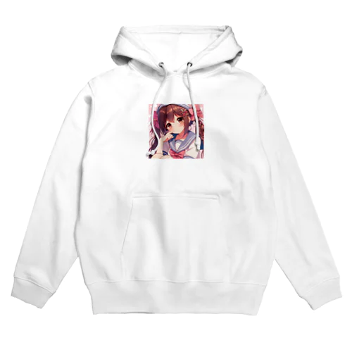 ツインテール　おさげ　セーラー服　おんなのこ Hoodie