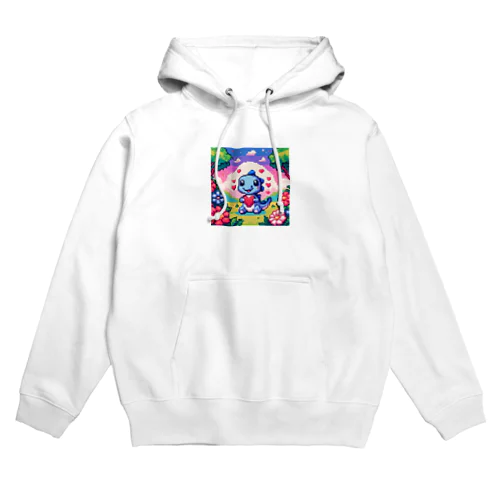 ピクセルアート 恐竜の子ども Hoodie