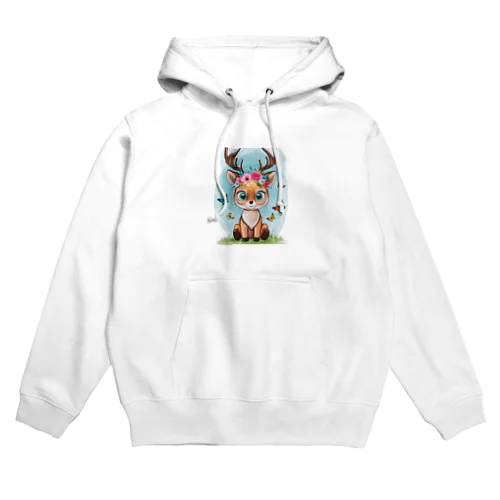 花飾りのバンビ Hoodie