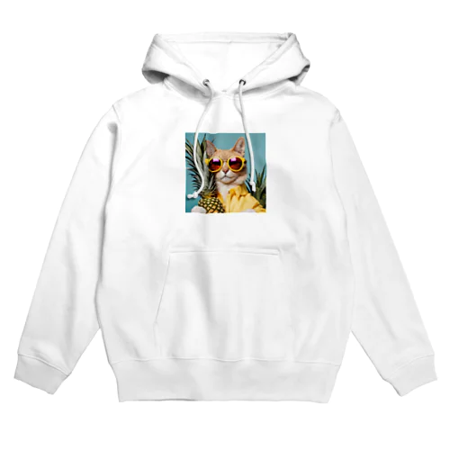 イケてるパイナップル猫 Hoodie