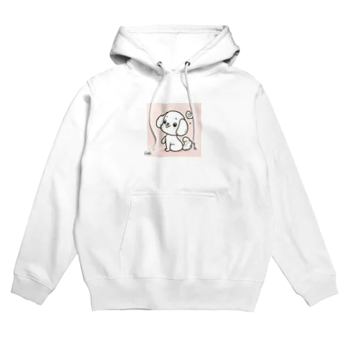 かわいいワンちゃん線画風 Hoodie