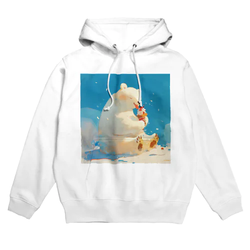 シロクマくんのおやつ Hoodie