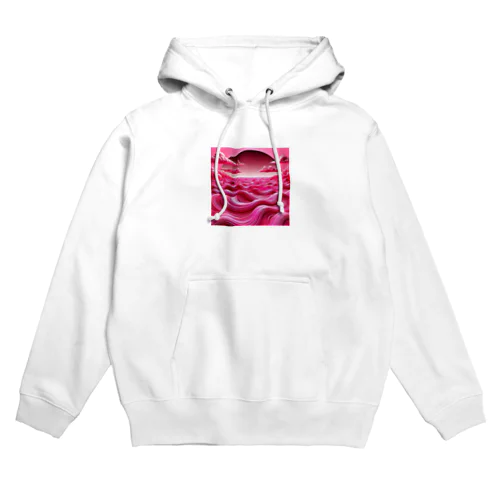 ホットピンクの海 Hoodie