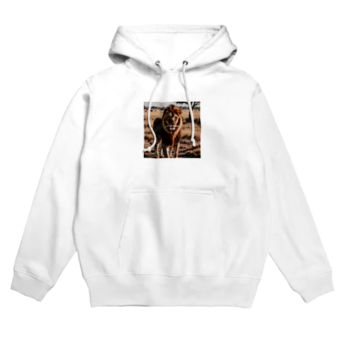 サバンナのライオン Hoodie