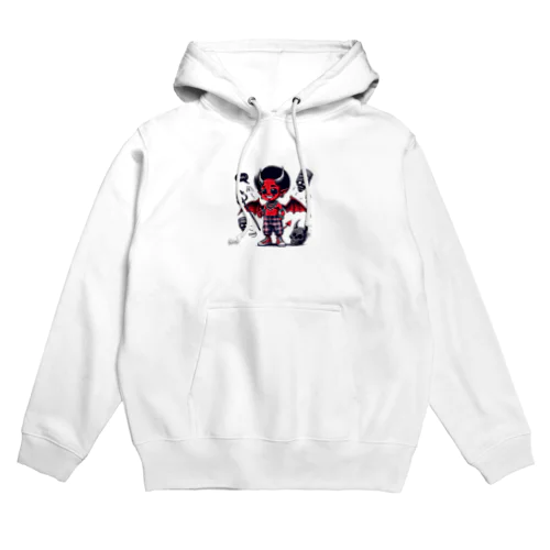 おしゃれなワンポイント悪魔の子供 Hoodie