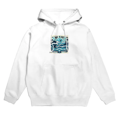 青い海 Hoodie