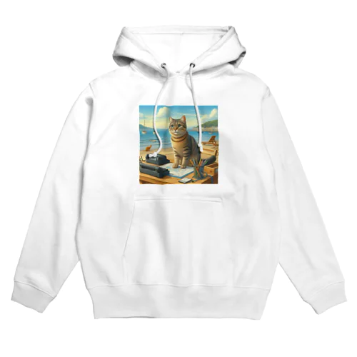 海辺の仕事猫 Hoodie