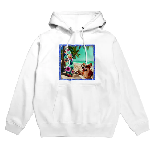 犬×サーフボード Hoodie