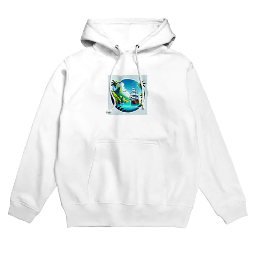 カリブ海と船 Hoodie