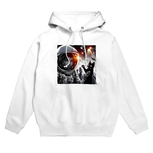 猫型宇宙人との遭遇 Hoodie