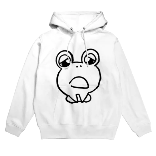 嘆きけろくん(線) Hoodie