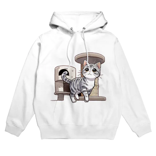 ねこタワー の 猫 Hoodie