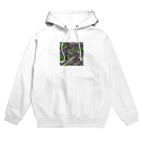 「都会の信号 道路マップ」 Hoodie