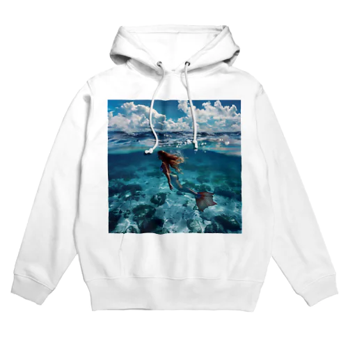 モルジブの大海原で人魚が泳いでいますsanae2074 Hoodie