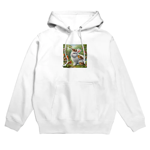 うさぎと小鳥たち④ Hoodie