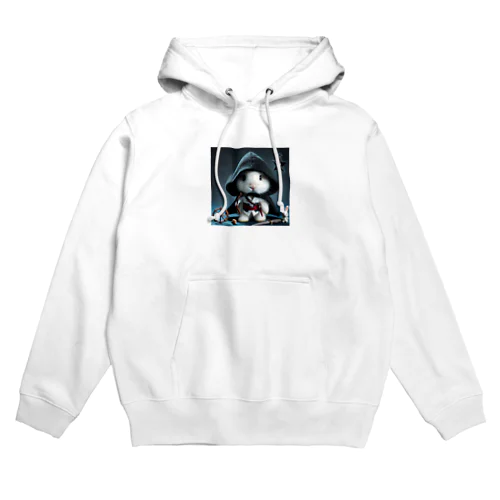 やんわりかわいい、でもどこかクールなうさぎ暗殺者 Hoodie