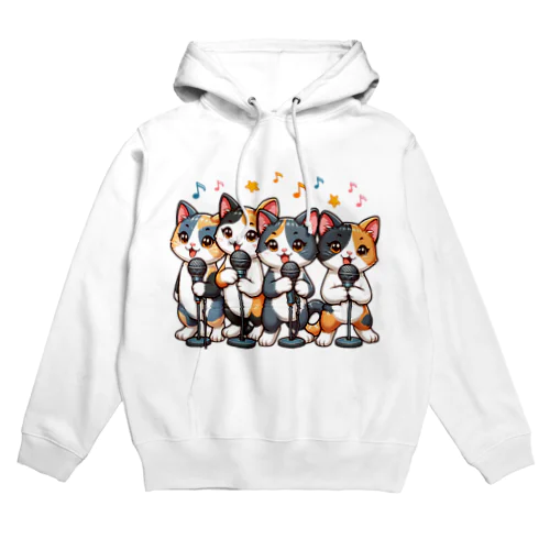 ねこコーラス 04 Hoodie