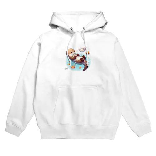 ティータイムを楽しむラッコ① Hoodie