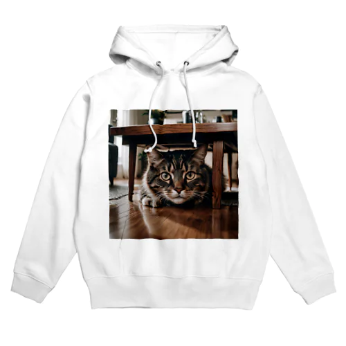 隠れる猫 Hoodie