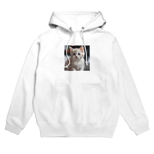 ふわ猫（白） Hoodie