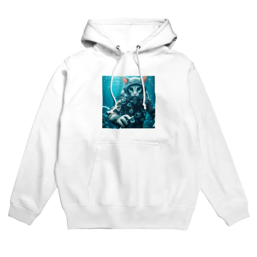 猫ダイバー Hoodie