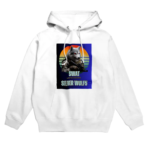 SWATシルバーウルフ5 Hoodie