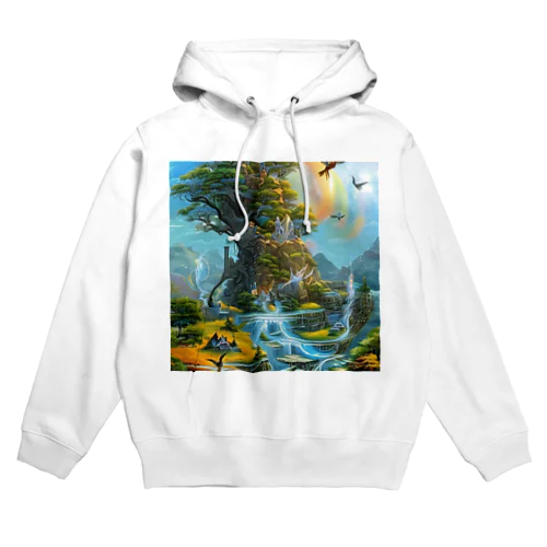 神秘的な場所で創作活動 Hoodie