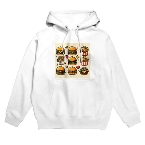 ハンバーガー Hoodie