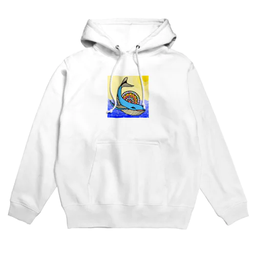 カラフルクジラ Hoodie