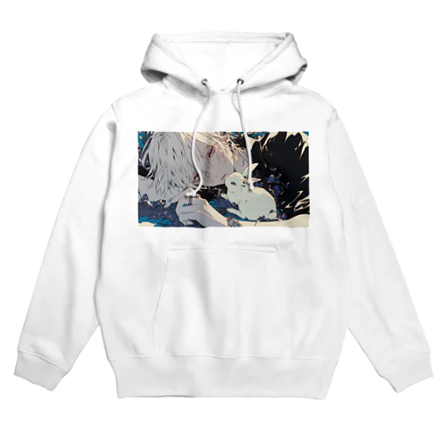 うさぎとねそべり Hoodie