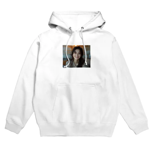 笑顔の素敵なAI美女 Hoodie