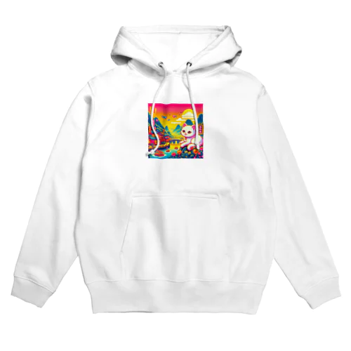 猫とネオン Hoodie