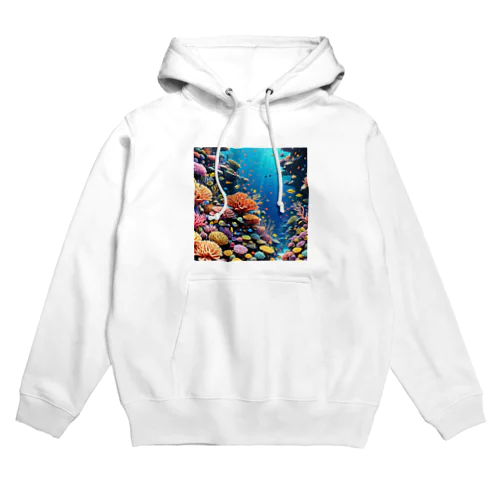 蒼いサンゴ礁 Hoodie