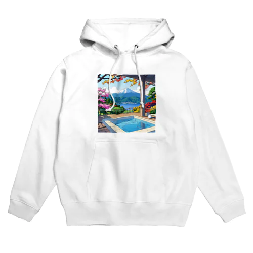 温泉と富士山 Hoodie