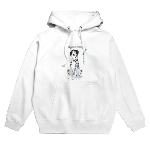 白黒のブチがチャームポイントなダルメシアン Hoodie