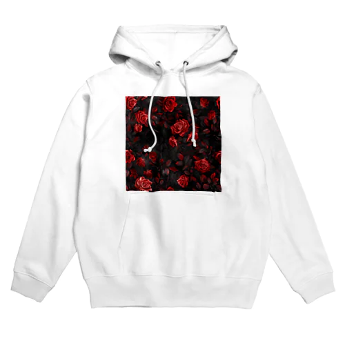 イラスト　深紅の美しい薔薇　3 Hoodie