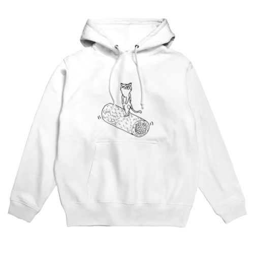 五家宝を乗りこなす猫 Hoodie