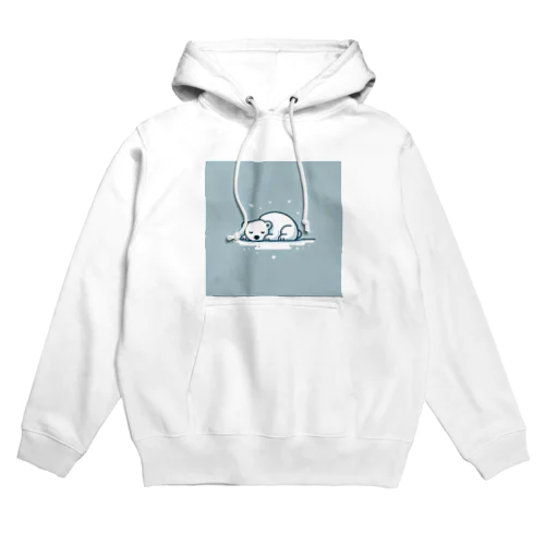 眠るしろくま Hoodie