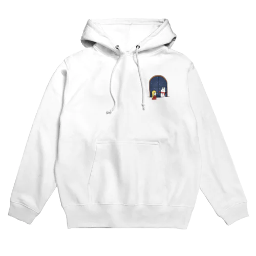 うさだるまと冬 Hoodie