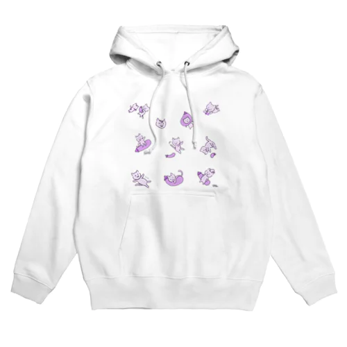 なすねこ(なす色 Hoodie