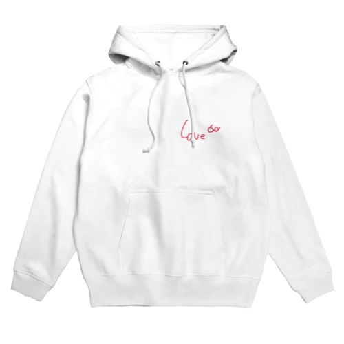 ワンポイントLove眼鏡 Hoodie