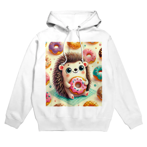 ハリネズミ ドーナツ Hoodie