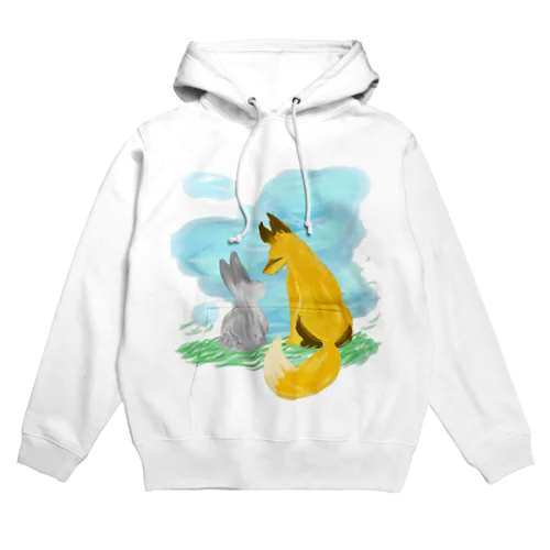 狐とうさぎ Hoodie