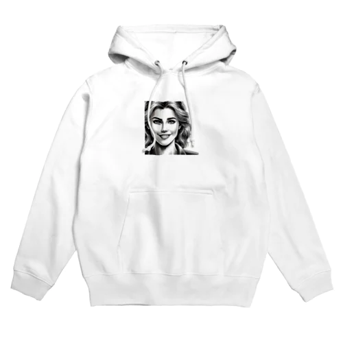 微笑む女性 Hoodie