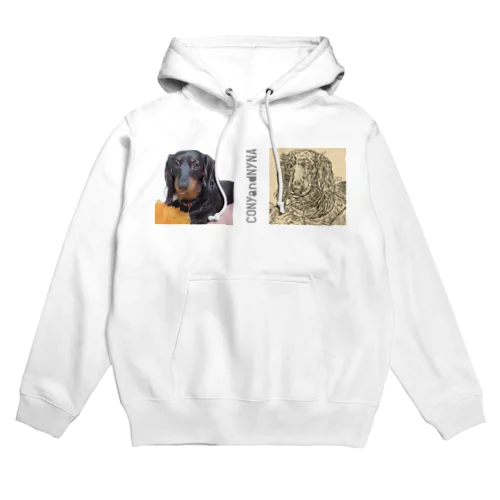 ペロッとダックス（×写真）CONYandNYNA Hoodie