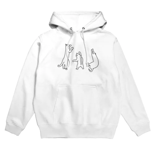 よっほっはっ(黒) Hoodie