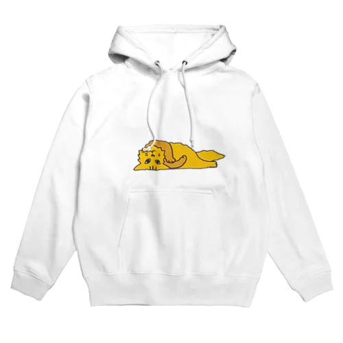 仰臥猫（カラー） Hoodie